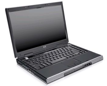 hp pavilion DV1000 laptop front view